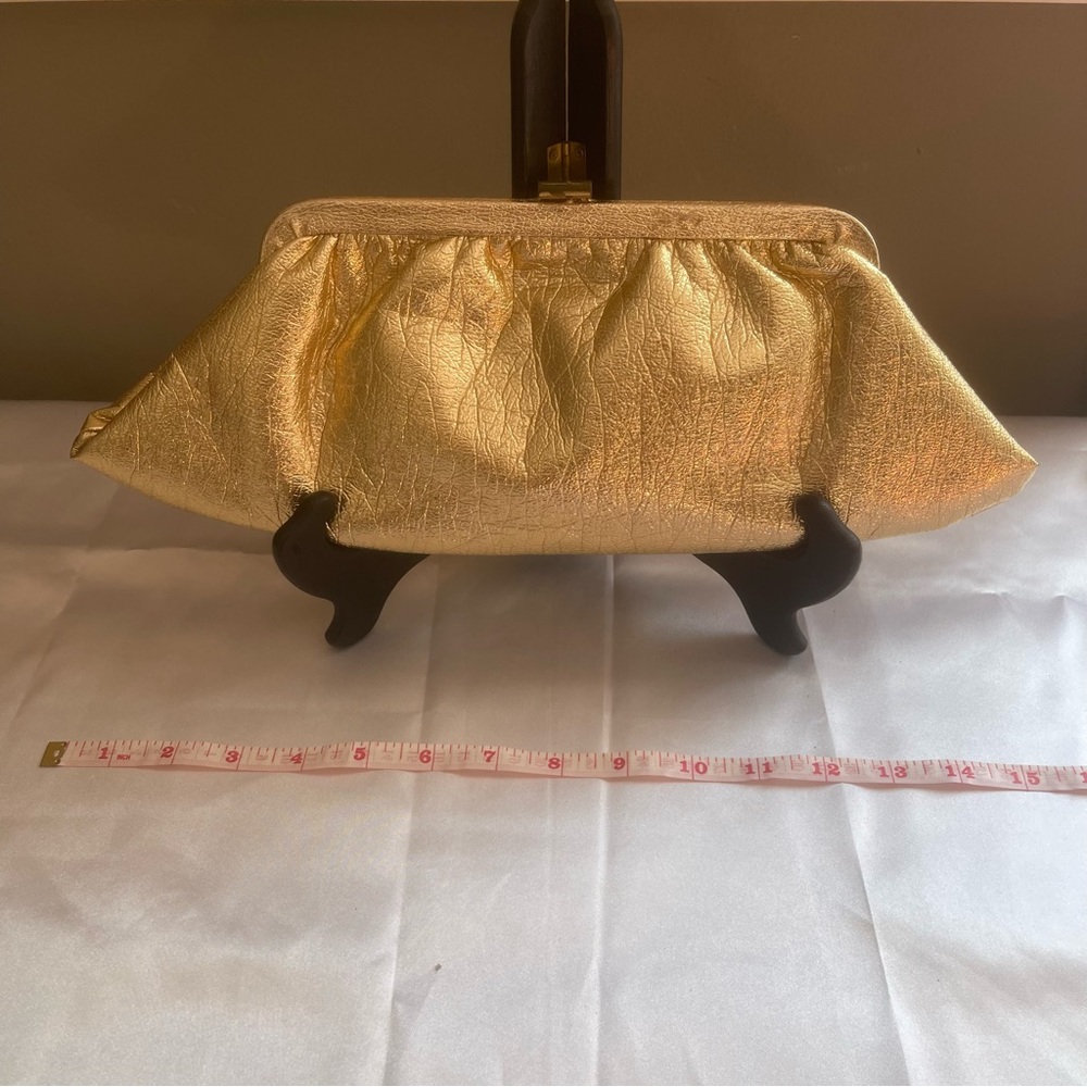 Vintage Gold Metallic Clutch